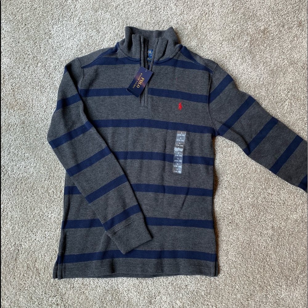 Polo pullover zip